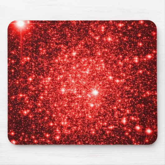 astrale glitter Rood Muismat (Voorkant)