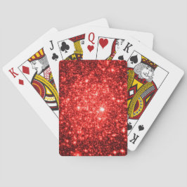 astrale glitter Rood Pokerkaarten