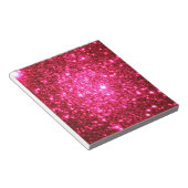 Astrale glitter roze notitieblok (Schuin)