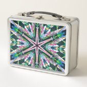 Astrale Kaleidoscoop Metalen Lunchbox (Voorkant)