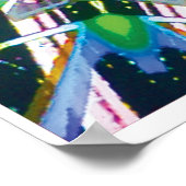 Astrale kinetische collage caleidoscoop poster (Hoek)
