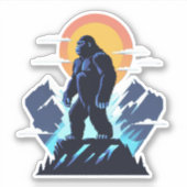 astrale Kong van het noorden4 Sticker (Voorkant)