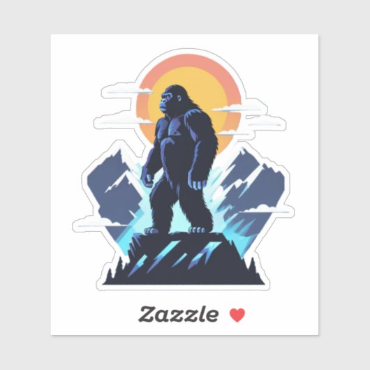 astrale Kong van het noorden4 Sticker (Vel)