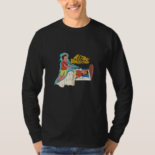 Astrale projectie ervaring pop kunst t-shirt