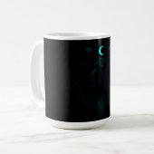 Astrale Raaf - Kosmische Donkere Boodschapper Koffiemok (Voorkant links)
