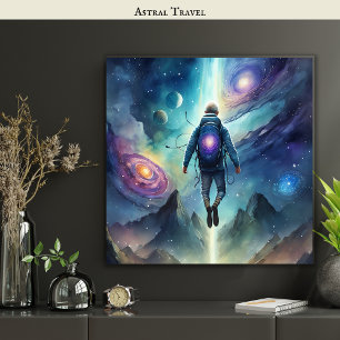 Astrale reizen OBE Lucid Dreamer Dream Betekenis Poster