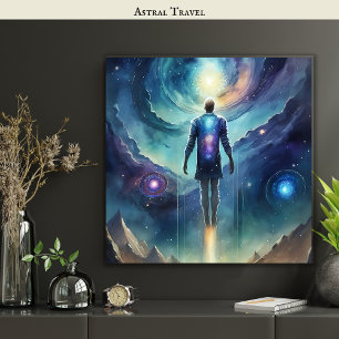 Astrale reizen OBE Lucid Dreamer Dream Betekenis Poster