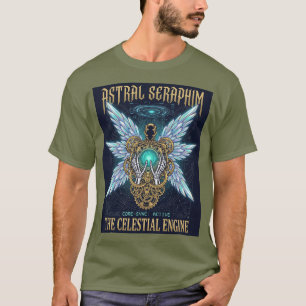 Astrale Serafijnen De Hemelse Motor Cyberpunk Kuns T-shirt