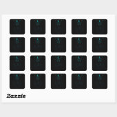 Astrale slang - Kosmische kragtelus Vierkante Sticker (Vel)