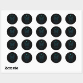 Astrale Vlinder - Kosmische Schoonheid Ronde Sticker (Vel)