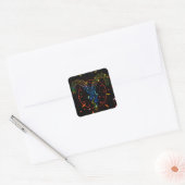 Astraliumsymboolontwerp Vierkante Sticker (Envelop)