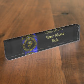 ASTRALOOG / BLUE TALISMAN EN ZODIAC SIGNALEN NAAMBORDJE (Zijkant)