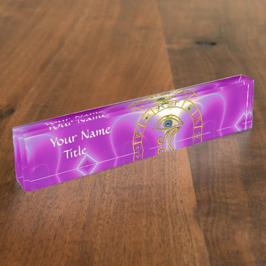 ASTRALOOG / BLUE TALISMAN EN ZODIAC SIGNALEN NAAMBORDJE (Zijkant)