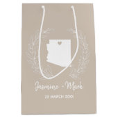 Astrandkaartenbestemmingstrouwfeesten voor Arizona Medium Cadeauzakje (Voorkant)