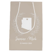 Astrandkaartenbestemmingstrouwfeesten voor Arizona Medium Cadeauzakje (Achterkant)