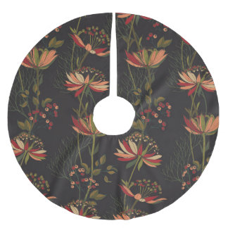 Astrantiabloemen:  bloemenweefsel. kerstboom rok