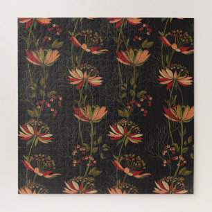 Astrantiabloemen:  bloemenweefsel. legpuzzel