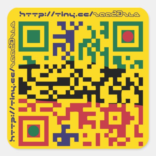 astrastudios QRcode Vierkante Sticker (Voorkant)