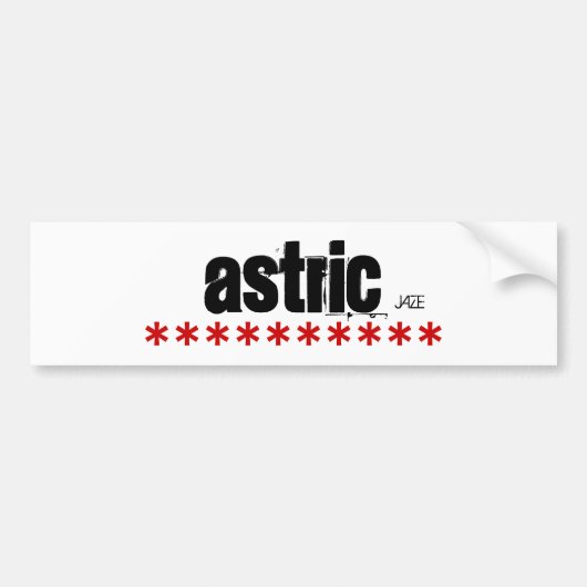 **********, Astric, JAZE Bumpersticker (Voorkant)