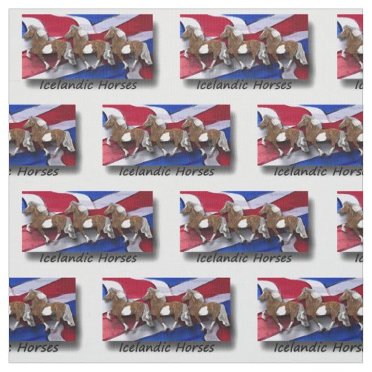 Astrid en IJslandse vlag Stof (Swatch)