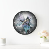 Astrid Gothic Fairy Faery Fantasy Art Clock Grote Klok (Huis)