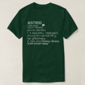 Astrid Naam Astrid Definitie Astrid Vrouw Naam A T-shirt (Design voorkant)