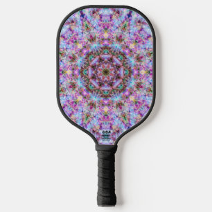 Astrid - Pastel Roze & Paarse Psychedelische Manda Pickleball Paddle
