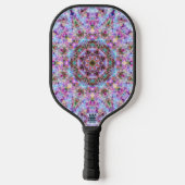 Astrid - Pastel Roze & Paarse Psychedelische Manda Pickleball Paddle (Achterkant)