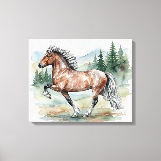 Astrid Tolting Icelandic watercolor Canvas Afdruk (Voorkant)