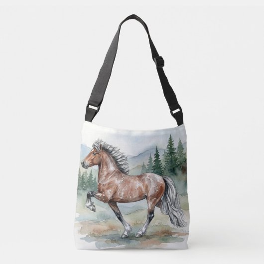 Astrid Tolting Icelandic watercolor Crossbody Tas (Voorkant)