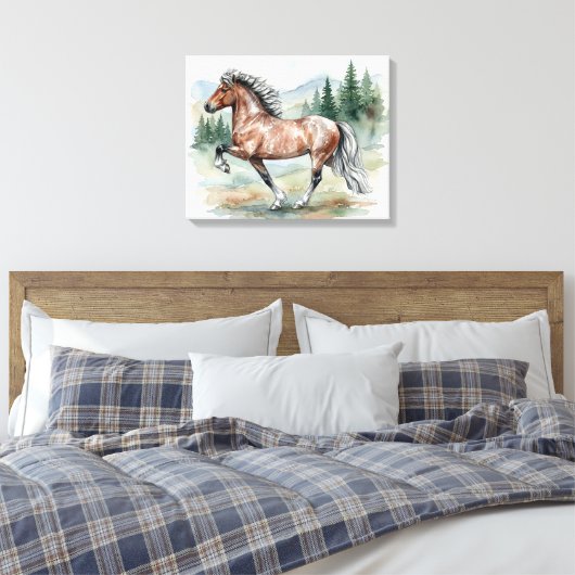 Astrid Tolting IJslandse aquarel Canvas Afdruk (Insitu (Slaapkamer))