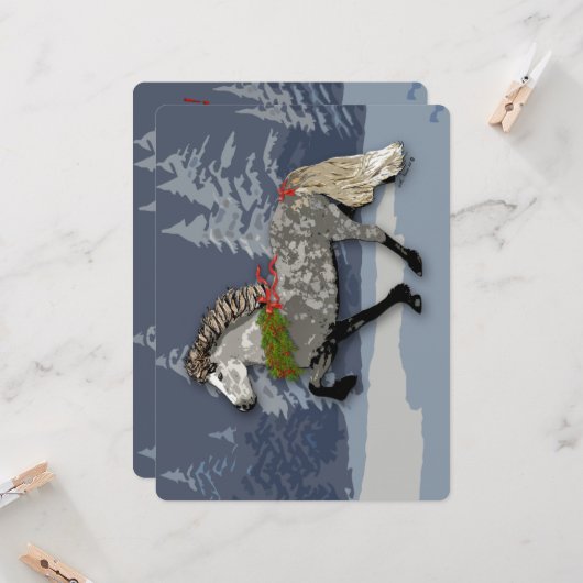 Astrid voor de Feestdagen Beauful IJsland Horse (Voorkant / Achterkant in situ)