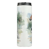 Astrid Watercolor Icelandic Horse Thermosbeker (Achterkant)