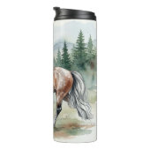 Astrid Watercolor IJslands Paard Thermosbeker (Geroteerd rechts)
