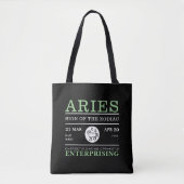 Astrieschema van de dierentuin, astrologisch tote bag (Voorkant)