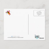 Astro Alien Angels Ascending Briefkaart (Achterkant)