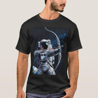 ASTRO ARCHER - Astronaut met pijl en boog T-shirt