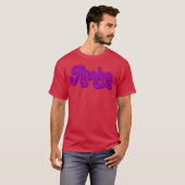 Astro Aroha-typografie 70s cadeau T-shirt (Voorkant volledig)