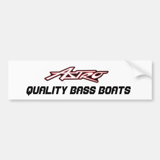 ASTRO Bass Boat Sticker (Voorkant)