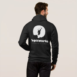 Astro Black en White Zip Hoodie