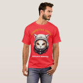 Astro cat grappig citaat t-shirt (Voorkant volledig)