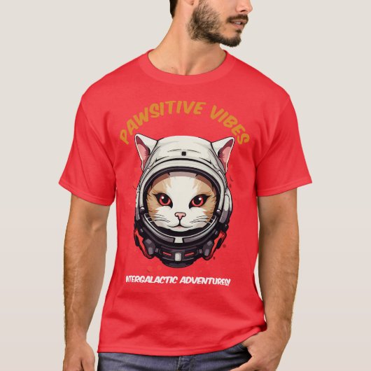 Astro cat grappig citaat t-shirt (Voorkant)