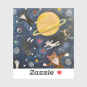 Astro Cats Sticker (Vel)