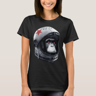 Astro Chimp Ruimtevaarder Ruimte Sterrenstelsel He T-shirt