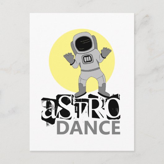 Astro Dance, Astronaut Briefkaart (Voorkant)
