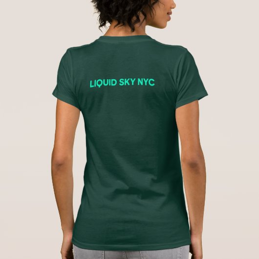 astro gead geo-LIQUID SKY NYC achterdruk T-shirt (Achterkant)