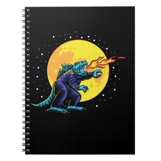Astro Godzilla illustratie met design Notitieboek (Voorkant)