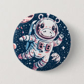 Astro Hippo Ronde Button 5,7 Cm (Voorkant)