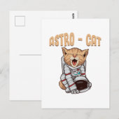 Astro Kat Briefkaart (Voorkant / Achterkant)