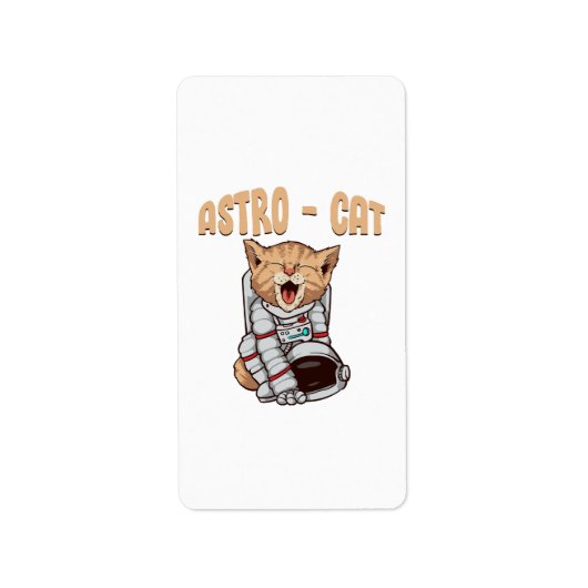 Astro Kat Etiket (Voorkant)